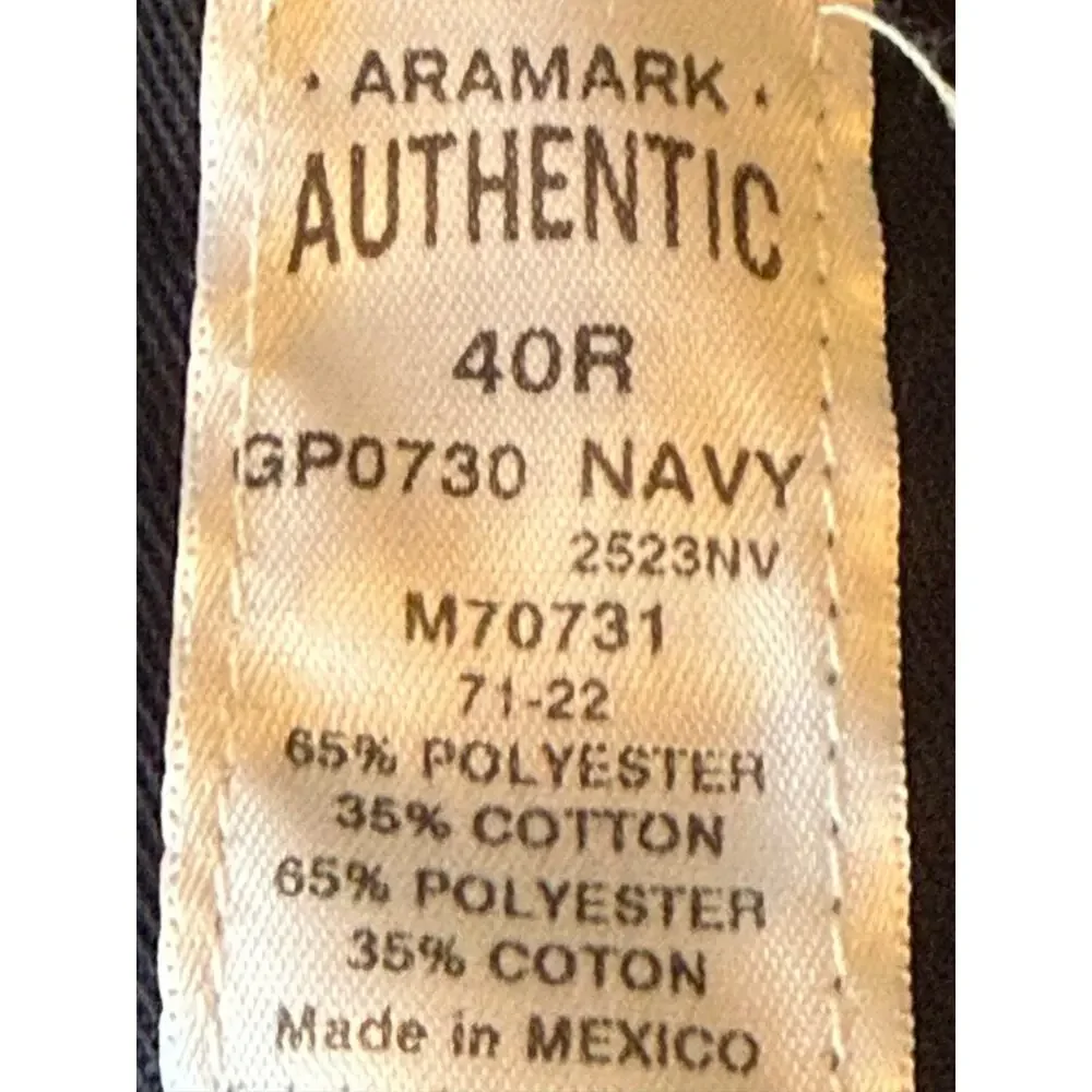 Lot of 2 Aramark Men's Work Cargo Shorts 40R Navy Adjustec Stretch‎ Gorpcore